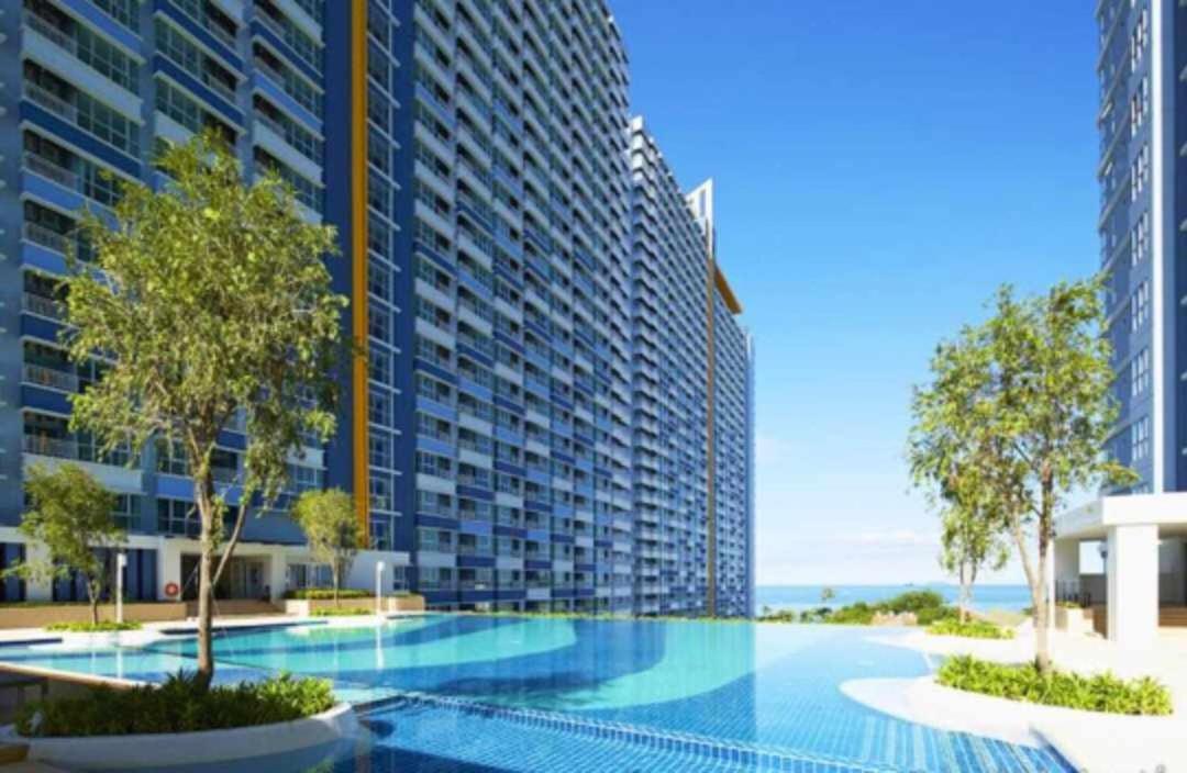 2 ห้องนอน 2 ห้องน้ำ Seaview Jomtien ชั้น18 Apartment Bagian luar foto
